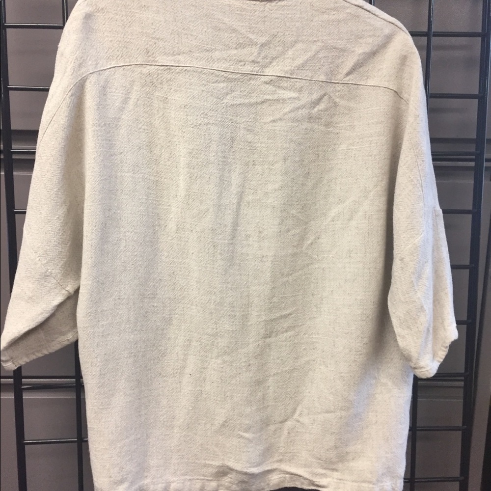 Beige Lenin shirt - Picture 4 of 4